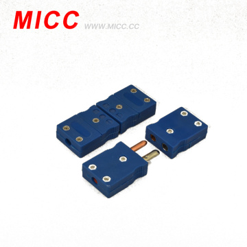 Conector de termopar MICC tipo T macho e fêmea